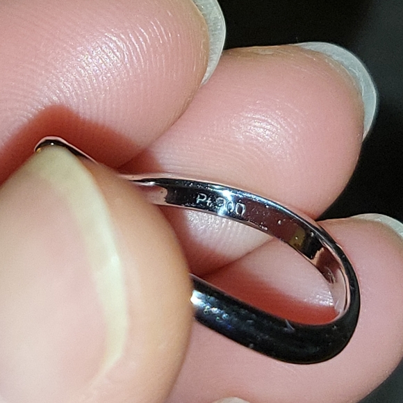 TANZANITE and DIAMOND RING IN PLATINUM900 SETTING - Picture 8 of 16